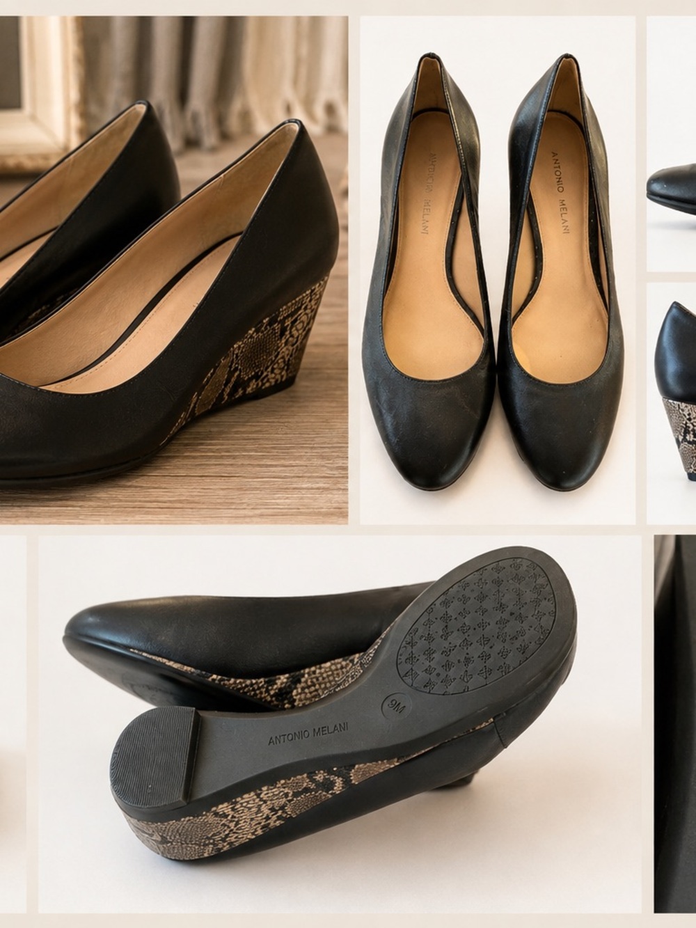 Antonio Melani Shoes 9M Snake Skin pumps #1047CL